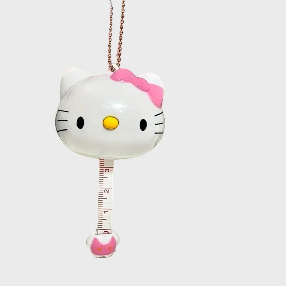 Hello Kitty Retractable Tape Measure Pink White Kawaii Measuring Tape NEW